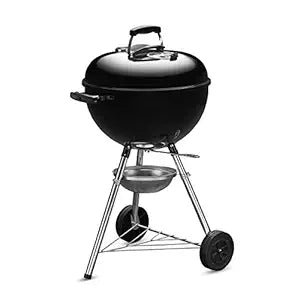 Weber Original Kettle Charcoal Grill | 47cm | 1,548 cm² | One-Touch Cleaning | Built-In Thermometer | For 4-6 People | Classic BBQ Kettle