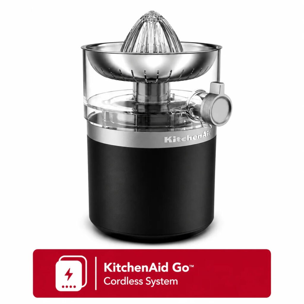 KitchenAid Go Cordless Citrus Juicer, Black Matte (Battery Sold Separately)