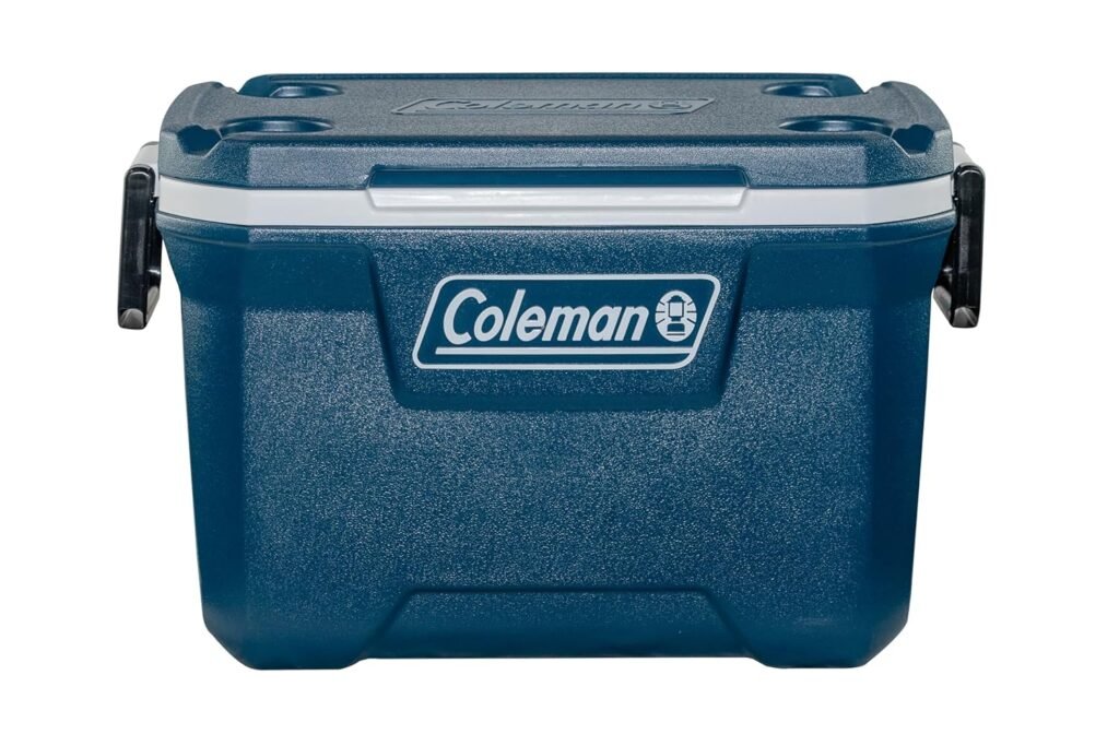 Coleman 52 Xtreme Hard Ice Box Cooler | 80-Can Capacity | Ice 3-4 Days at 32°C | Have-A-Seat Lid | Drain Plug | For Camping, Beach & Outdoor Events