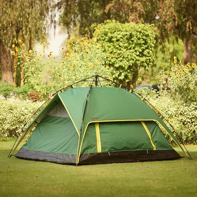 Coleman Sundome 6 Person Camping Dome Tent | WeatherTec System | Door Awning | Extra-Large D-Door | 2 Windows | E-Port | For Group Camping | Green - Image 4