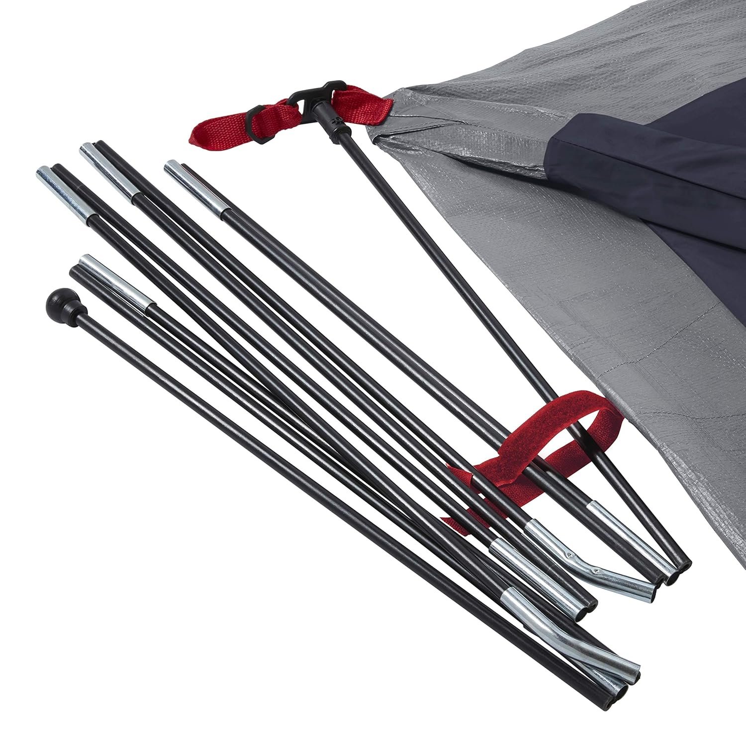 Coleman Dark Room SkyDome Tent | 6 Person | Blocks 90% Sunlight | Pre-Attached Poles | 5-Min Setup | WeatherTec | Near-Vertical Walls | Dark Green - Image 9