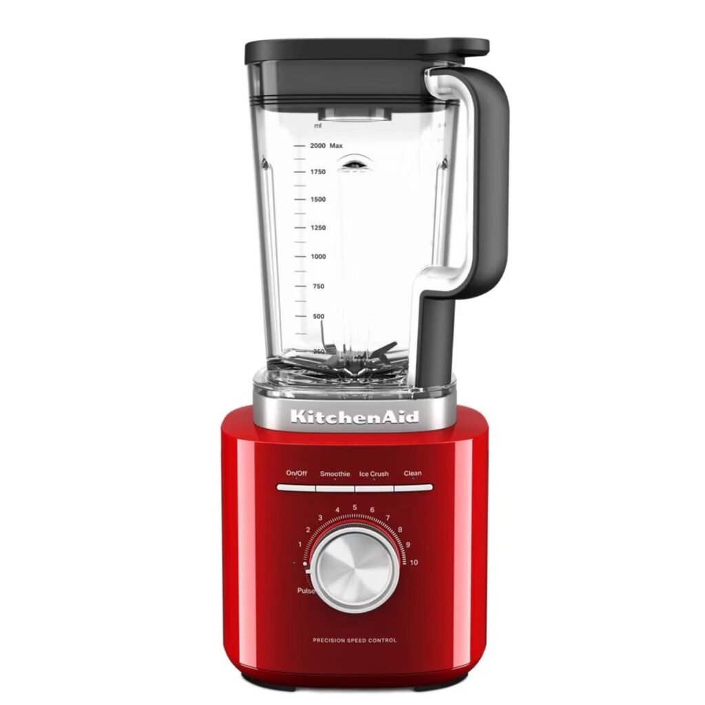 KitchenAid K200 Pure Power Blender – 2L Jar, 3 Speeds + Ice Crush, Empire Red