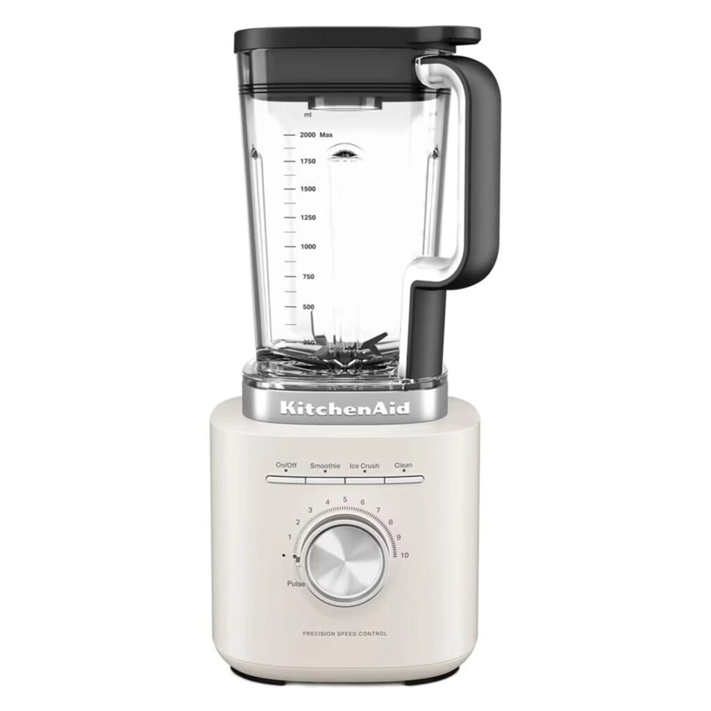 KitchenAid K200 Pure Power Blender – 2L Jar, 3 Speeds + Ice Crush, Porcelain White