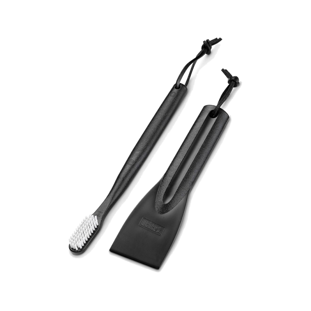 Weber Gas Grill Maintenance Kit – Flexible Brush & Cookbox Scraper