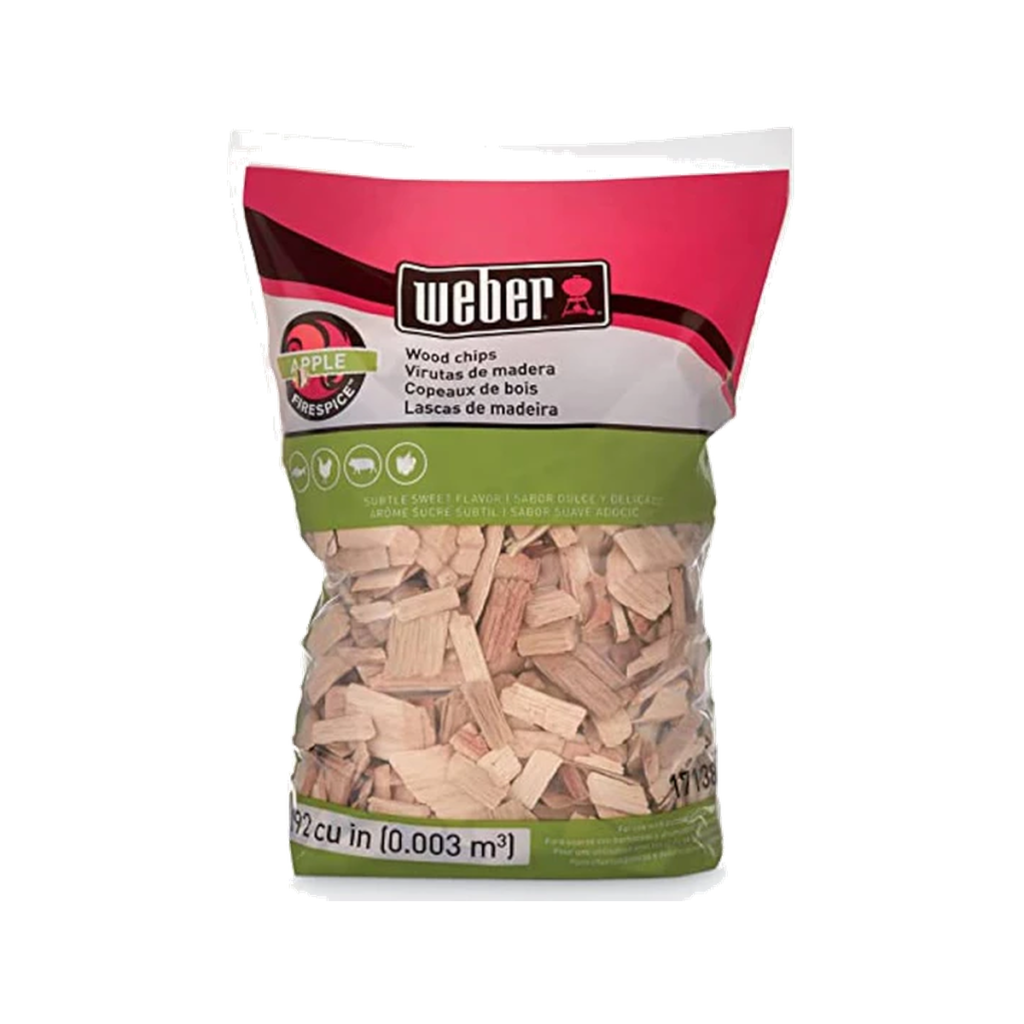 Weber Apple Wood Chips for Smoking – Light, Sweet Smoke for Fish