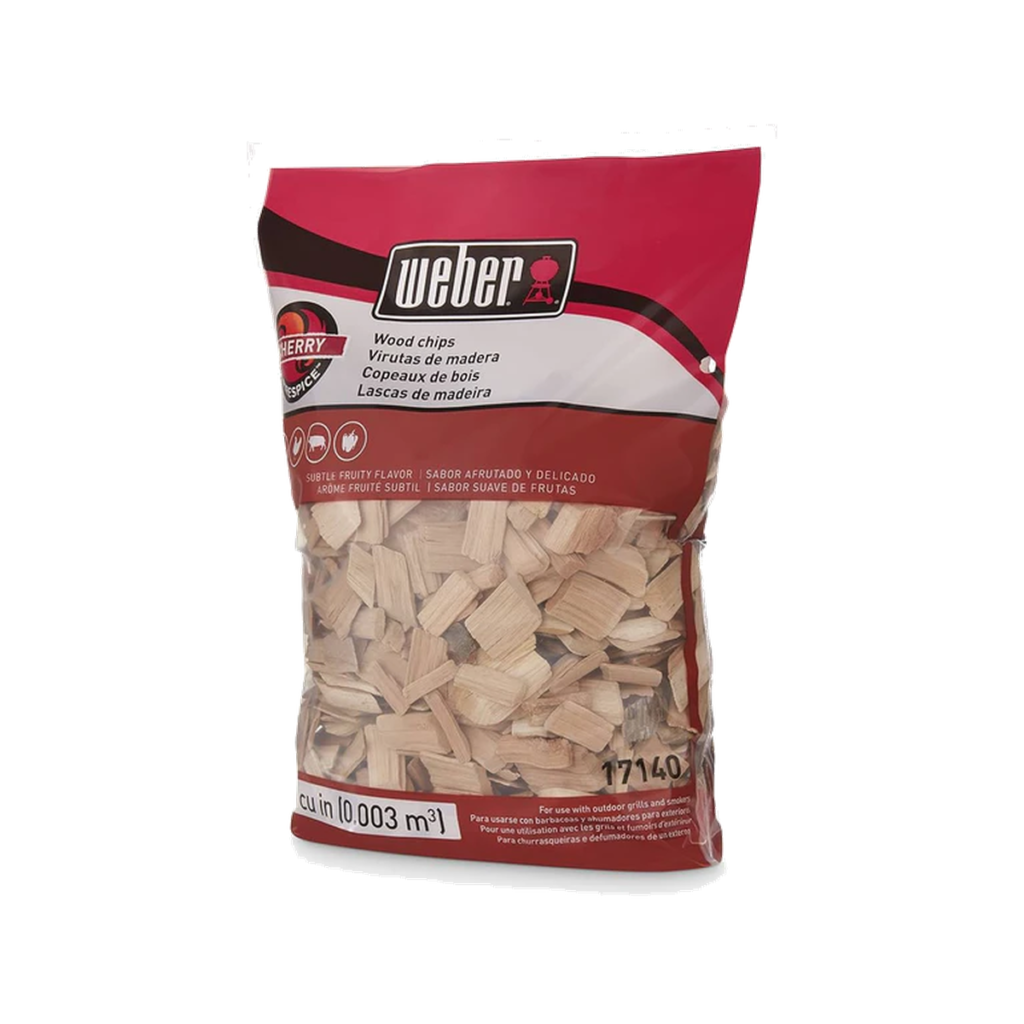 Weber Cherry Wood Chips for Smoking – Sweet Smoke for Pork & Poultry