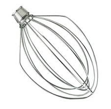 KitchenAid K5AWW Bowl-Lift Wire Whisk Attachment | 4.8L Bowl-Lift Mixer Compatible | For Cream, Meringue & Egg Whites | Stainless Steel