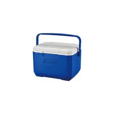 Coleman 5QT Personal Cooler | 4.7L Compact Hard Ice Box | Holds 4-6 Cans | Carry Handle | Drain Plug | For Personal Use, Travel & Picnics | Blue