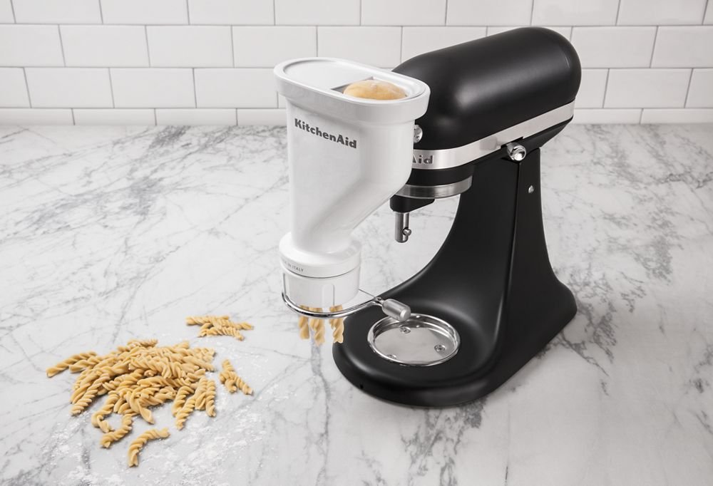 KitchenAid Gourmet Pasta Press Attachment | 6 Pasta Plates | Spaghetti, Bucatini, Rigatoni, Fusilli & Macaroni | Fits All KitchenAid Stand Mixers - Image 6
