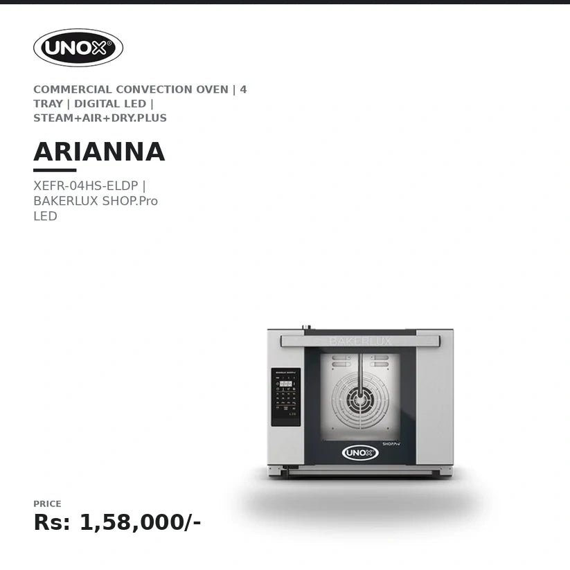 Unox BAKERLUX SHOP.Pro LED XEFR-04HS-ELDP Commercial Convection Oven | 4 Tray | Digital LED | STEAM.Plus + AIR.Plus + DRY.Plus | Made in Italy - Image 2