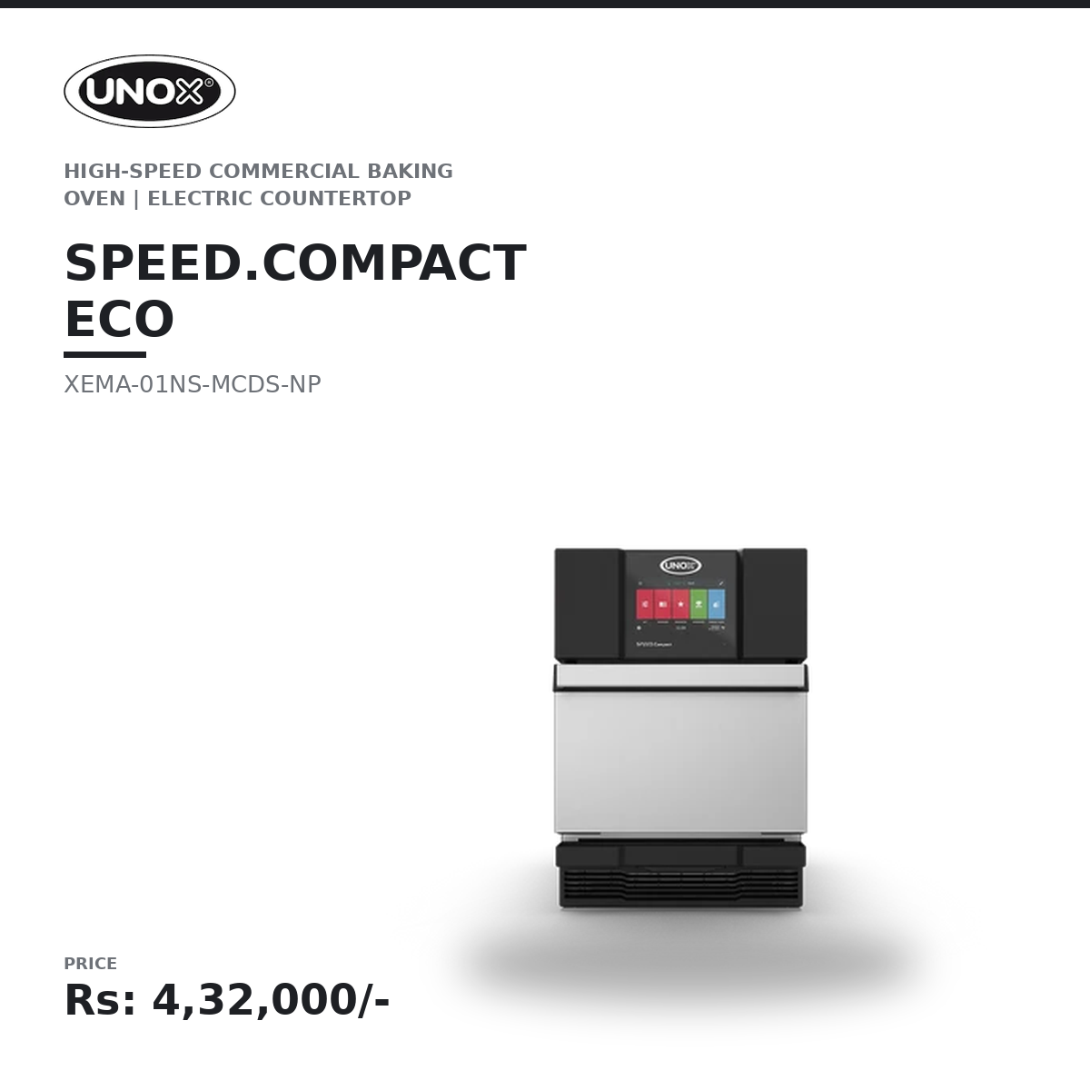 UNOX SPEED.Compact™ ECO XEMA-01NS-MCDS-NP Commercial Baking Speed Oven | High-Speed Rapid Cook Oven | Electric Countertop Oven | Ideal for Cafés, Bakeries & Quick Service Restaurants - Image 2